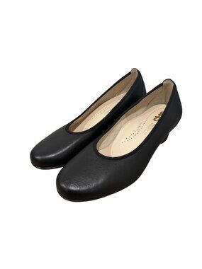 SAS Milano Womens Black Leather Comfort Pumps Heels Shoes Size 8W